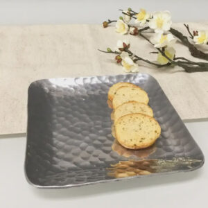 5" Small Hammered Square Plate