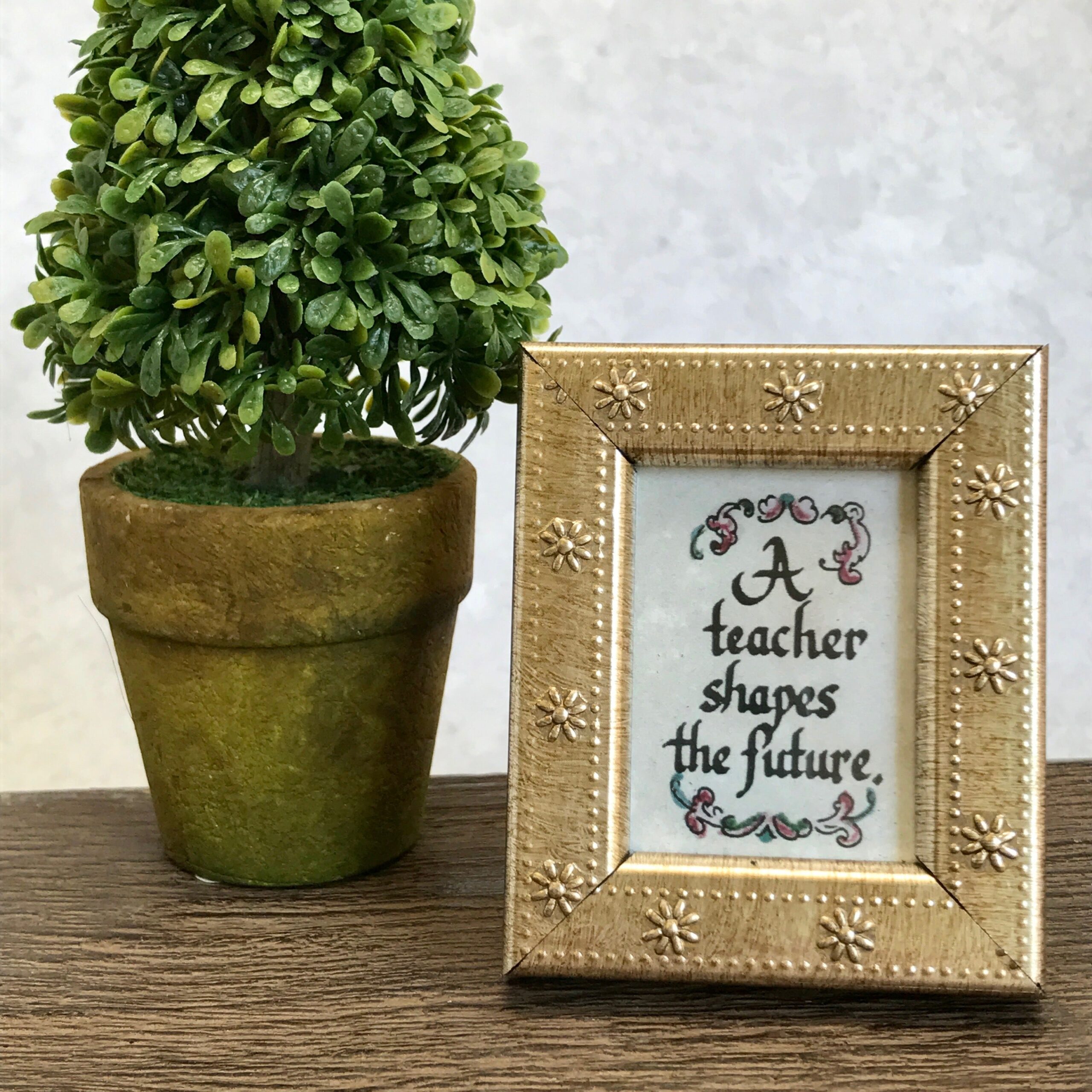 Teacher framed calligraphy More Than Words Gift Shop Germantown Memphis TN