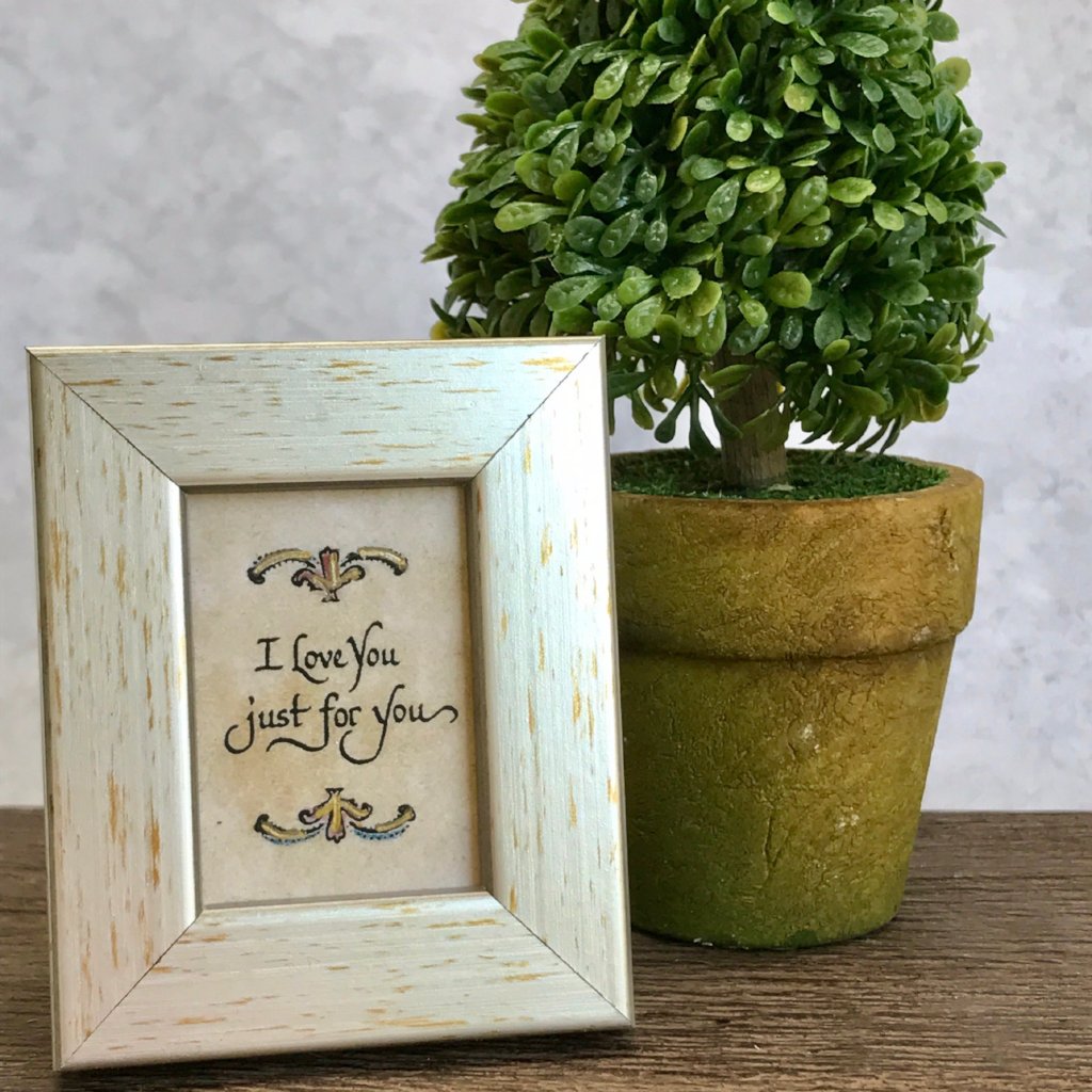 I love you gift for him or her framed calligraphy Memphis Boutique