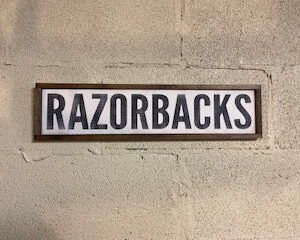 City Sign Razorbacks
