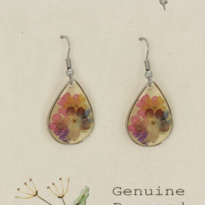 Cottage Dried Flower Multicolor Earrings