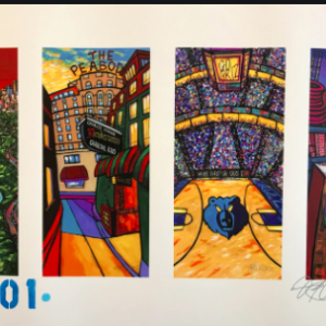 Memphis 901 Lg 4 Panel Print David Lynch 24 x 36