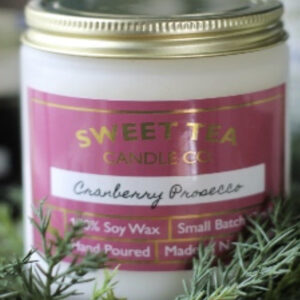 Candy Cane Forest Candle
