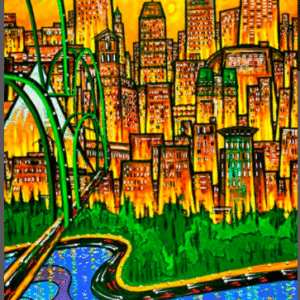 #53 Memphis Sunrise Print David Lynch