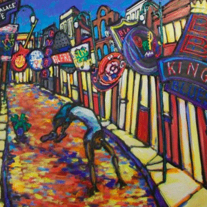 #102 Beale Street Flippers Print David Lynch