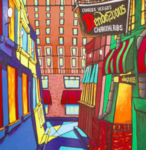 #105 Rendezvous Alley Print David Lynch