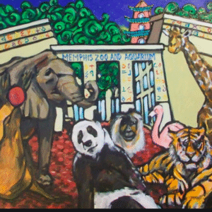 #111 Memphis Zoo Print David Lynch