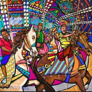 #68 Life Is Just A Carousel Print David Lynch